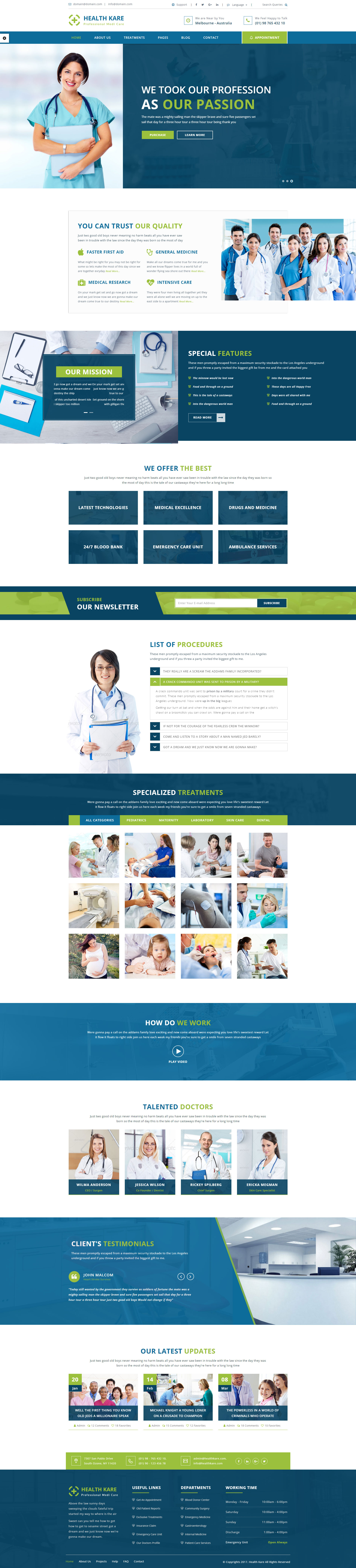 GESUNDHEITSWESEN - Professional Medi Care WP Theme