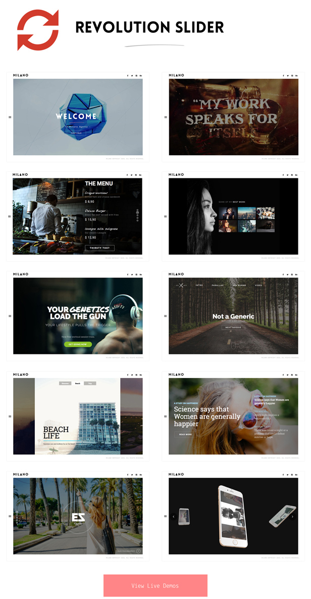 Slider Revolution WordPress-Thema