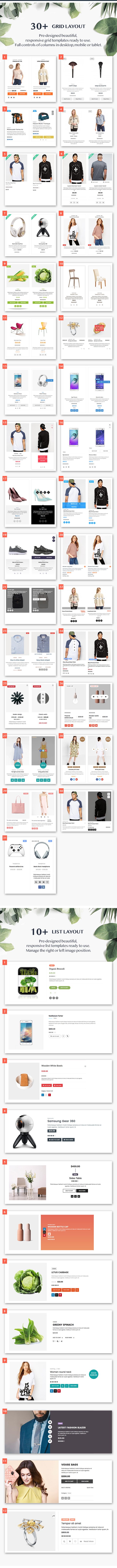 WOO Product Grid / List Design - Responsive Products Showcase-Erweiterung für Woocommerce - 2