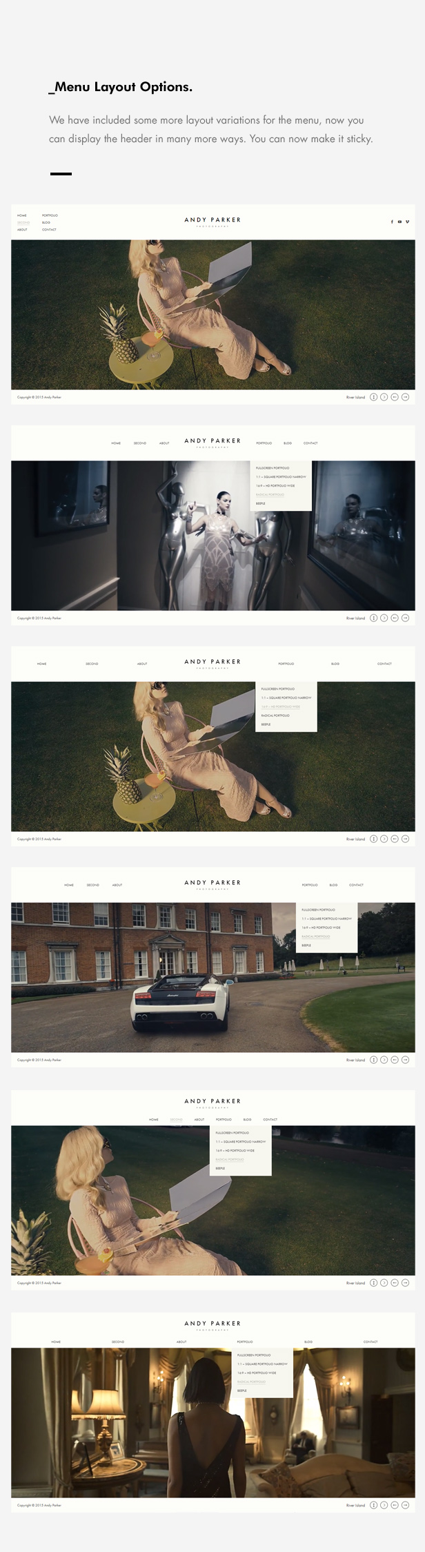 Andy Parker - Kreative Fotografie & Portfolio WordPress Theme - 9