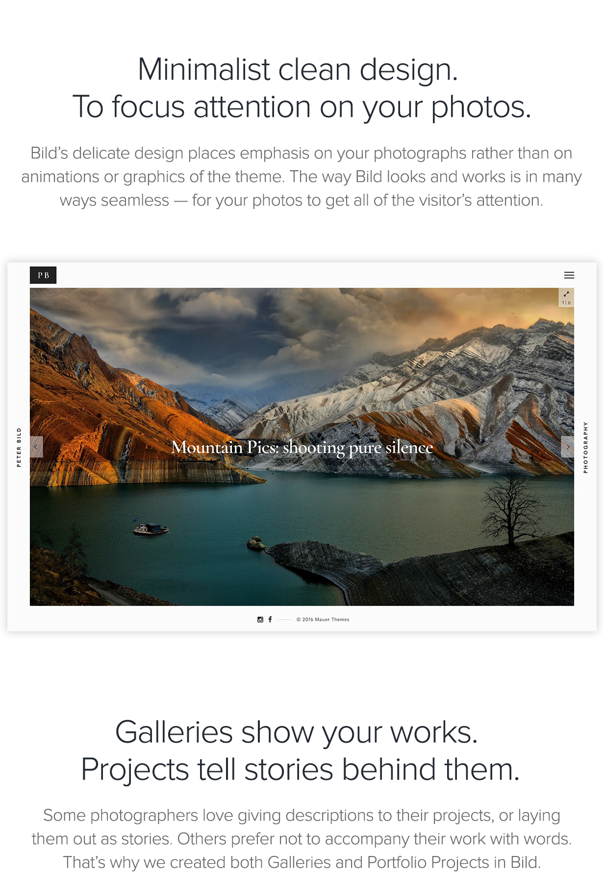 Bild - Ein fokussiertes WordPress-Fotografie-Thema - 1