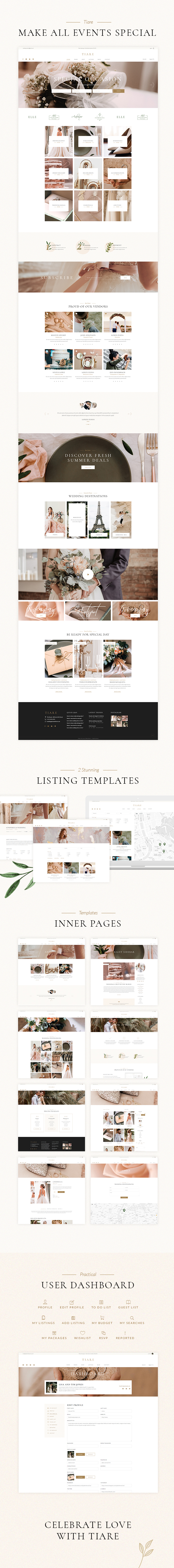 Tiare - Wedding Vendor Directory Theme - 1