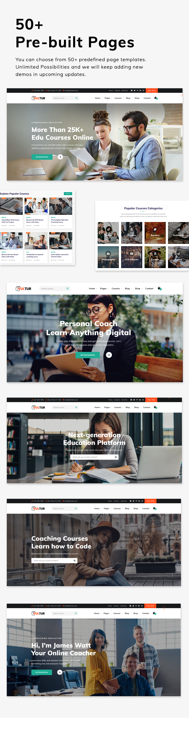 Vultur - LMS Education WordPress - 2