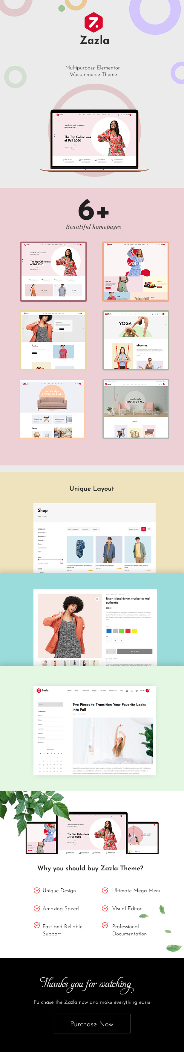 Zazla - Modern & Minimal WooCommerce Theme - 1