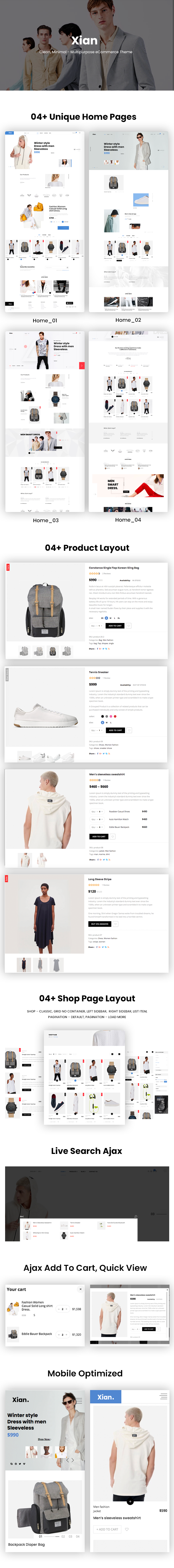 Xian - Mode WooCommerce Thema