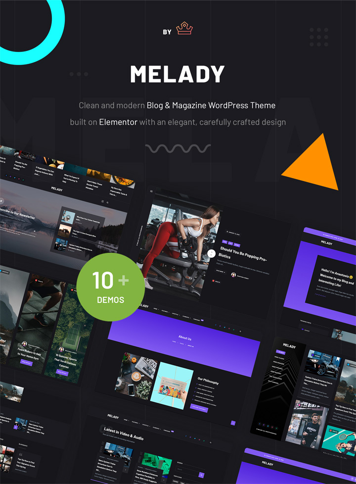 Melady - Kreatives Blog & Magazin WordPress Theme - 4