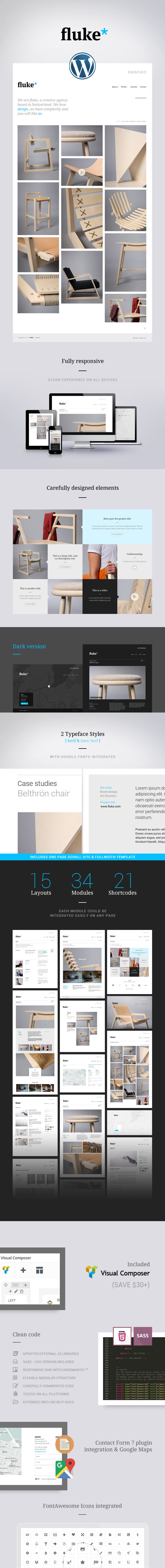 Fluke - Kreatives Portfolio WordPress Theme - 6