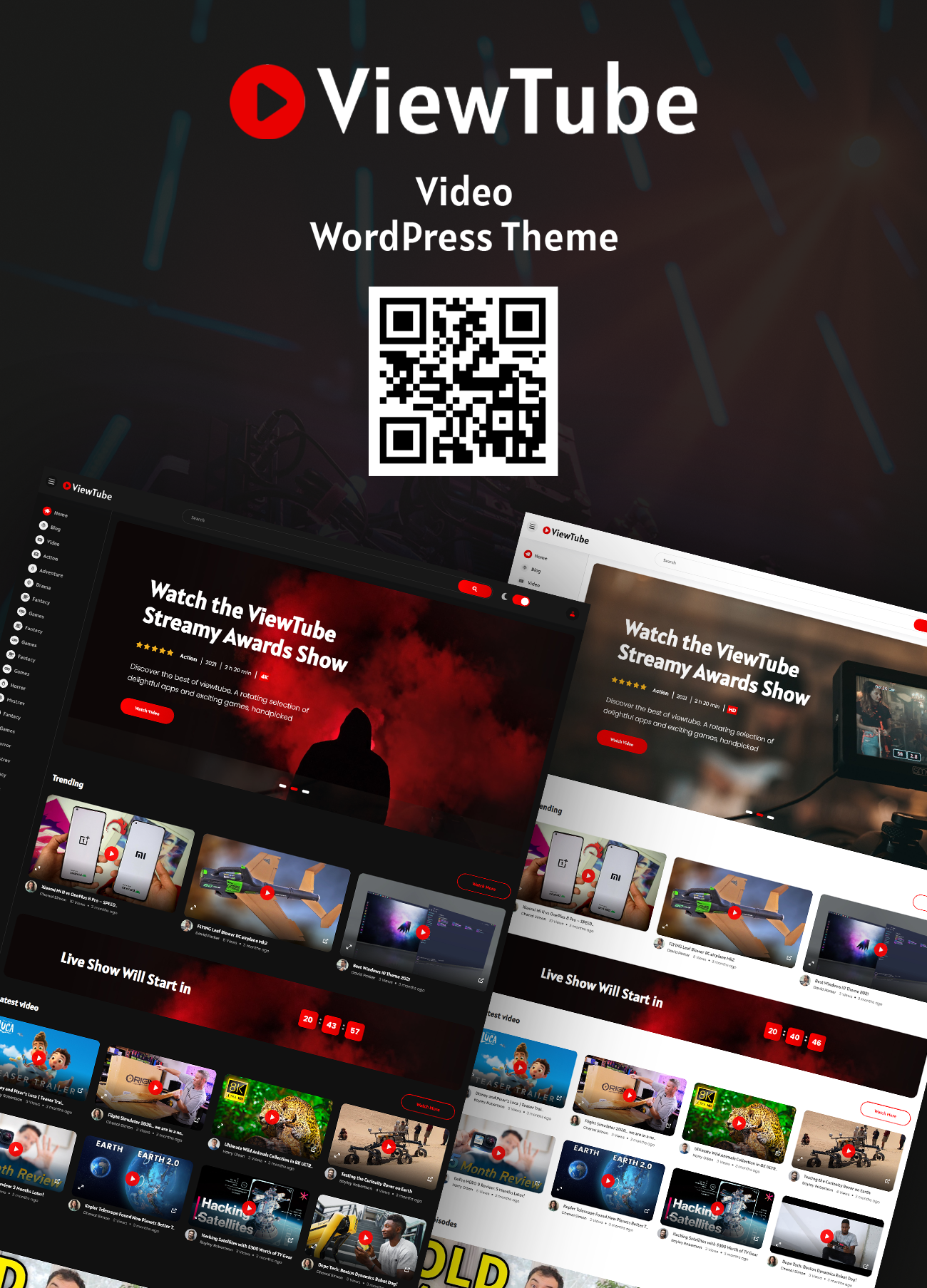 ViewTube |  Video-Streaming-WordPress-Theme - 1