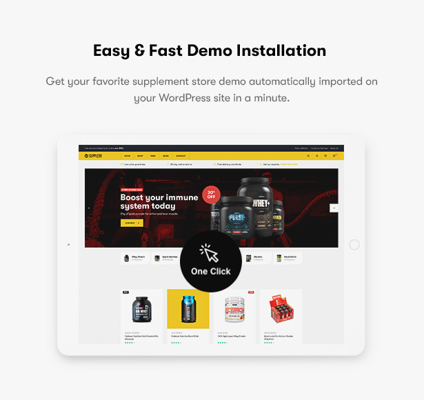 Supplero - Supplement Store WooCommerce Theme