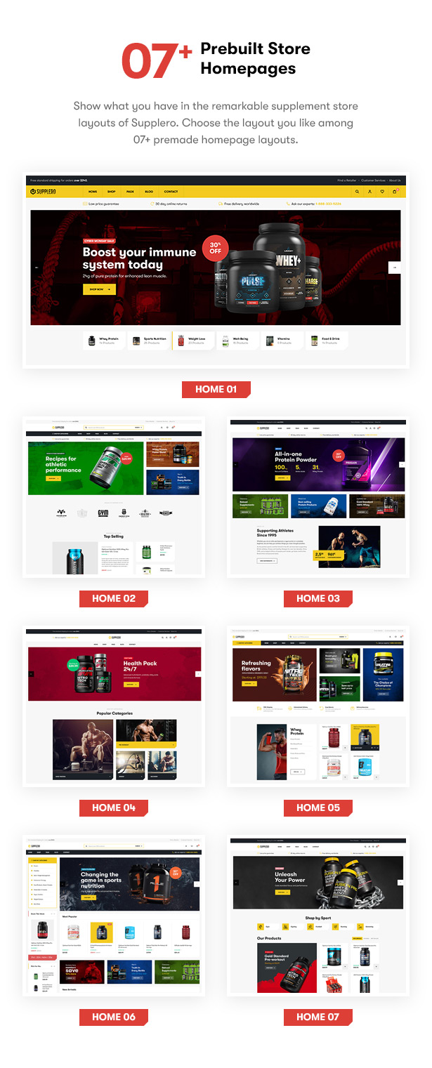 Supplero - Supplement Store WooCommerce Theme