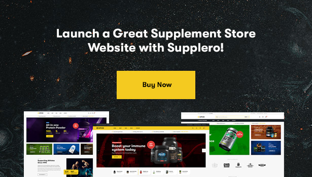 Supplero - Supplement Store WooCommerce Theme