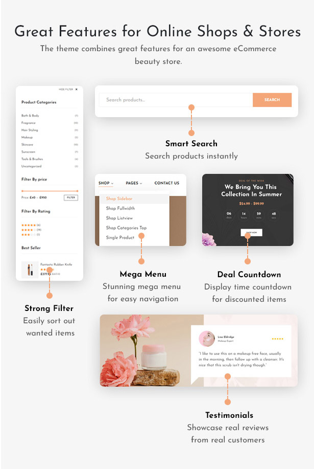 Bedove - Beauty & Kosmetik Shop WordPress Theme