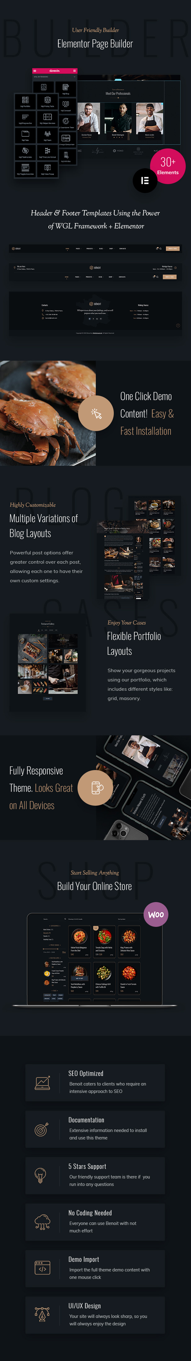 Benoit - Restaurants & Cafés WordPress Theme - 3