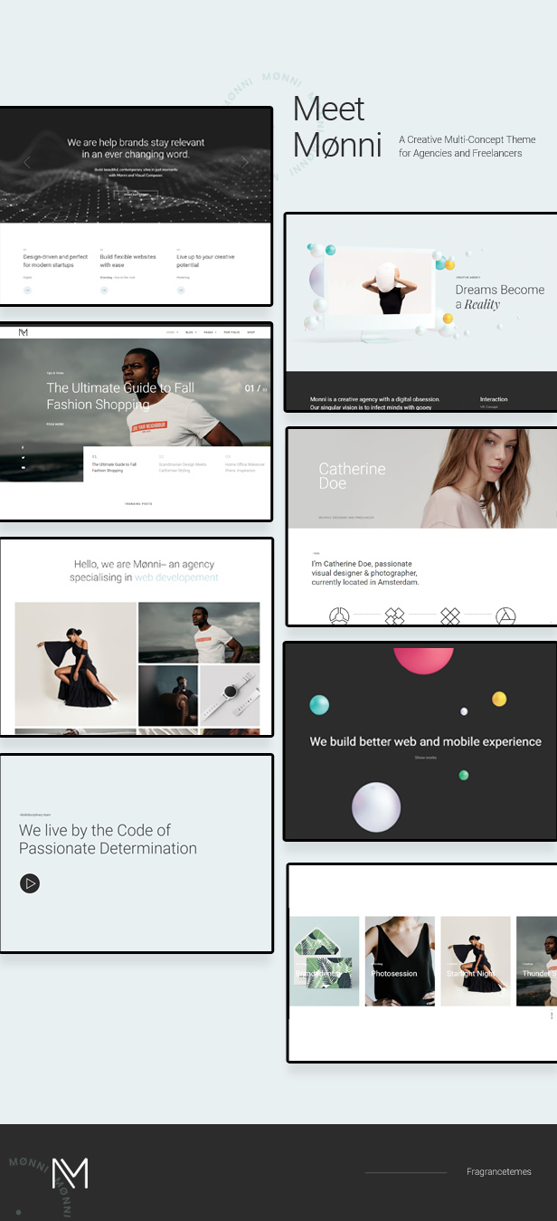 Monni - Ein kreatives Multi-Konzept-Theme für Agenturen und Freiberufler - 1