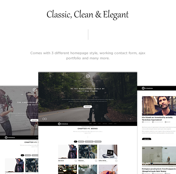 Cizarua - Responsive One Page Portfolio Theme - 1