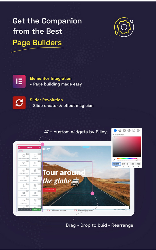 Billey – Kreatives Portfolio & Agenturelement oder WordPress-Theme – 9