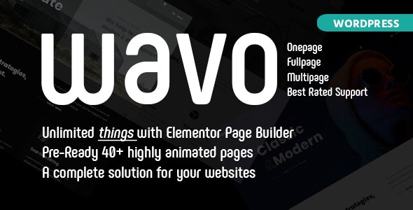 Wavo - Creative Agency WordPress Theme