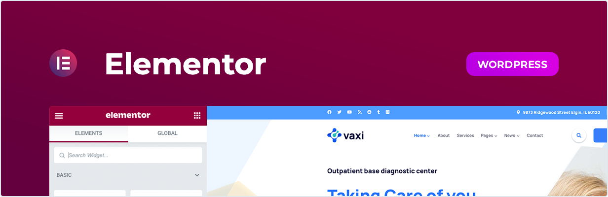 Vaxi – Covid-19 Impf- und Gesundheitsdienste Elementor Template Kit