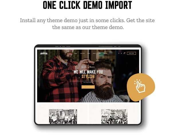 Barbero - Hair Salon & Barbershop WordPress Theme - Demo schnell importieren