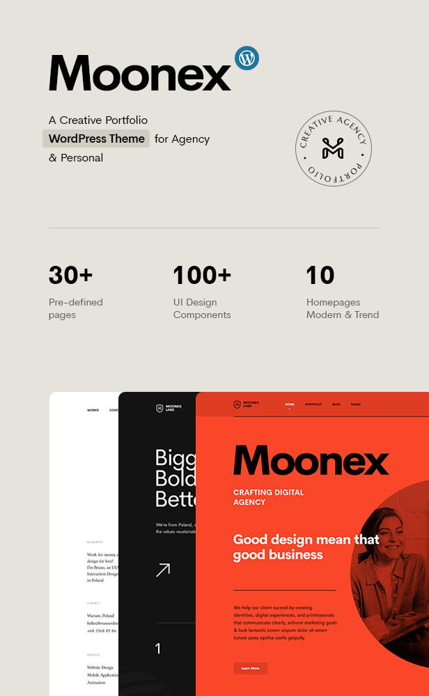 Moonex – Agentur & Portfolio WordPress Theme – 4