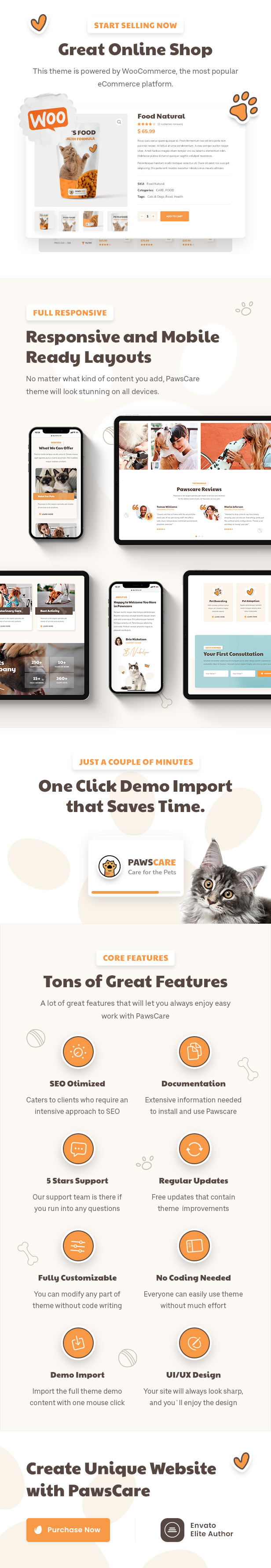 PawsCare – WordPress-Theme für Tierpflege und Veterinärmedizin – 2