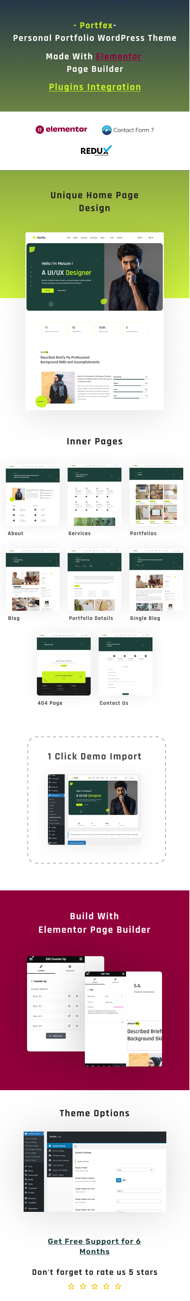 Portfex – Persönliches Portfolio-WordPress-Theme – 2