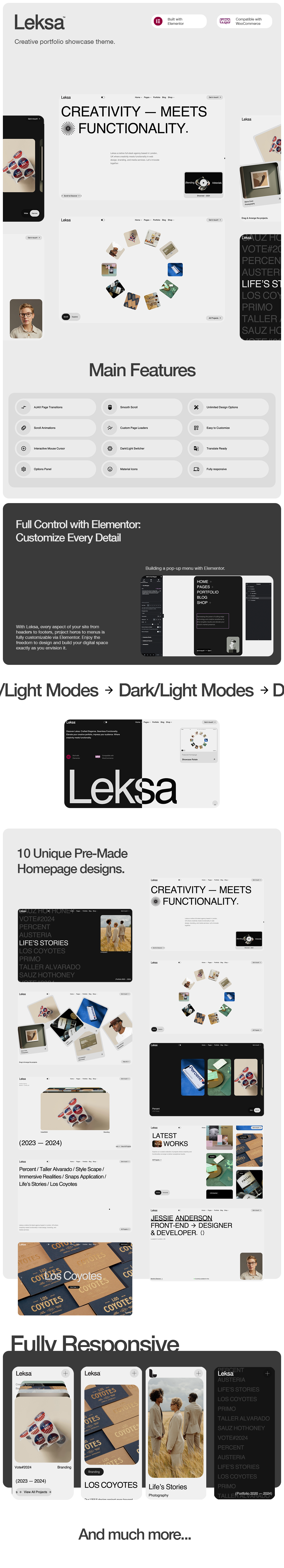 Leksa - Kreatives Portfolio-Showcase-Thema - 1