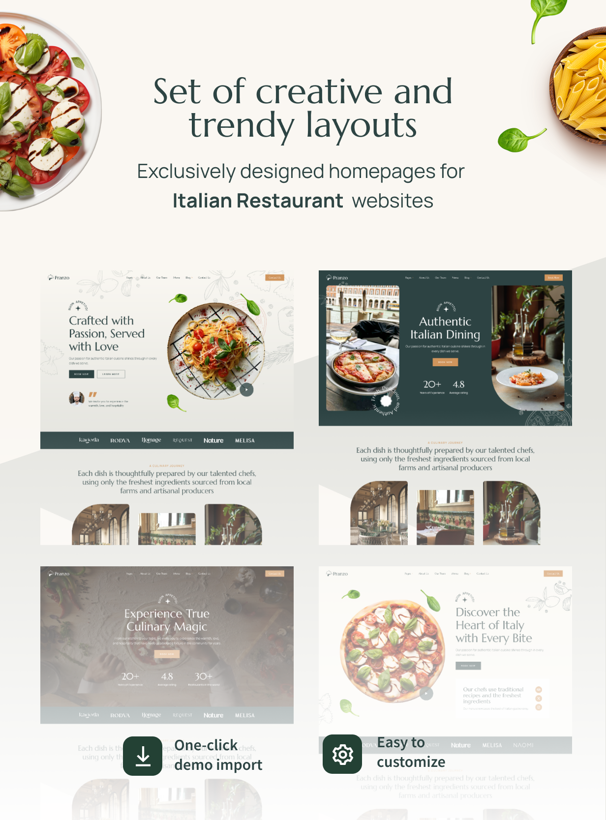 Pranzo – Italienisches Restaurant-WordPress-Theme