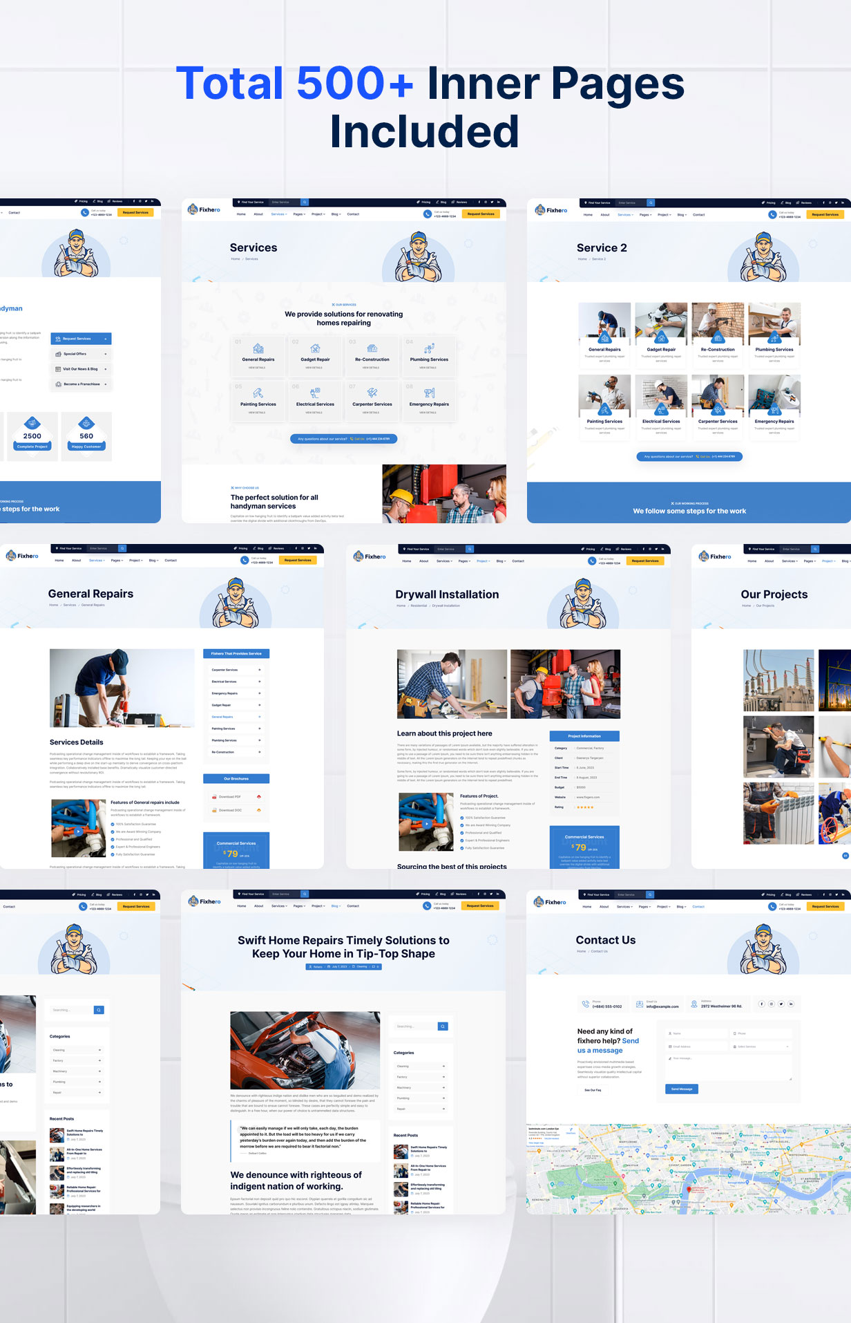 Fixhero – All-in-One-WordPress-Theme für Handwerker- und Reparaturdienste