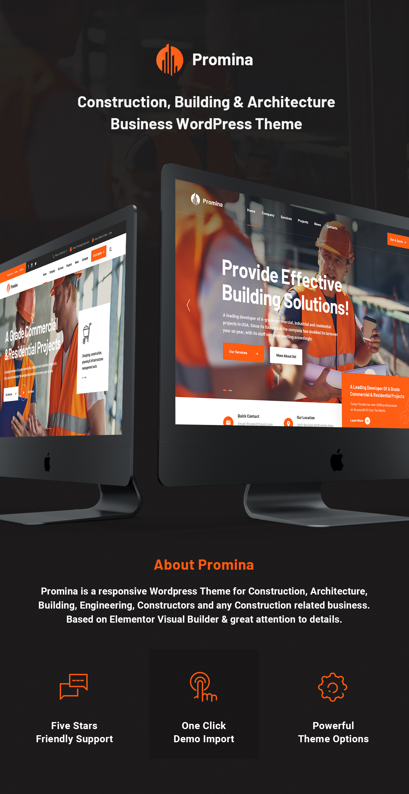 Promina – WordPress-Theme für Bau und Gebäude – 5