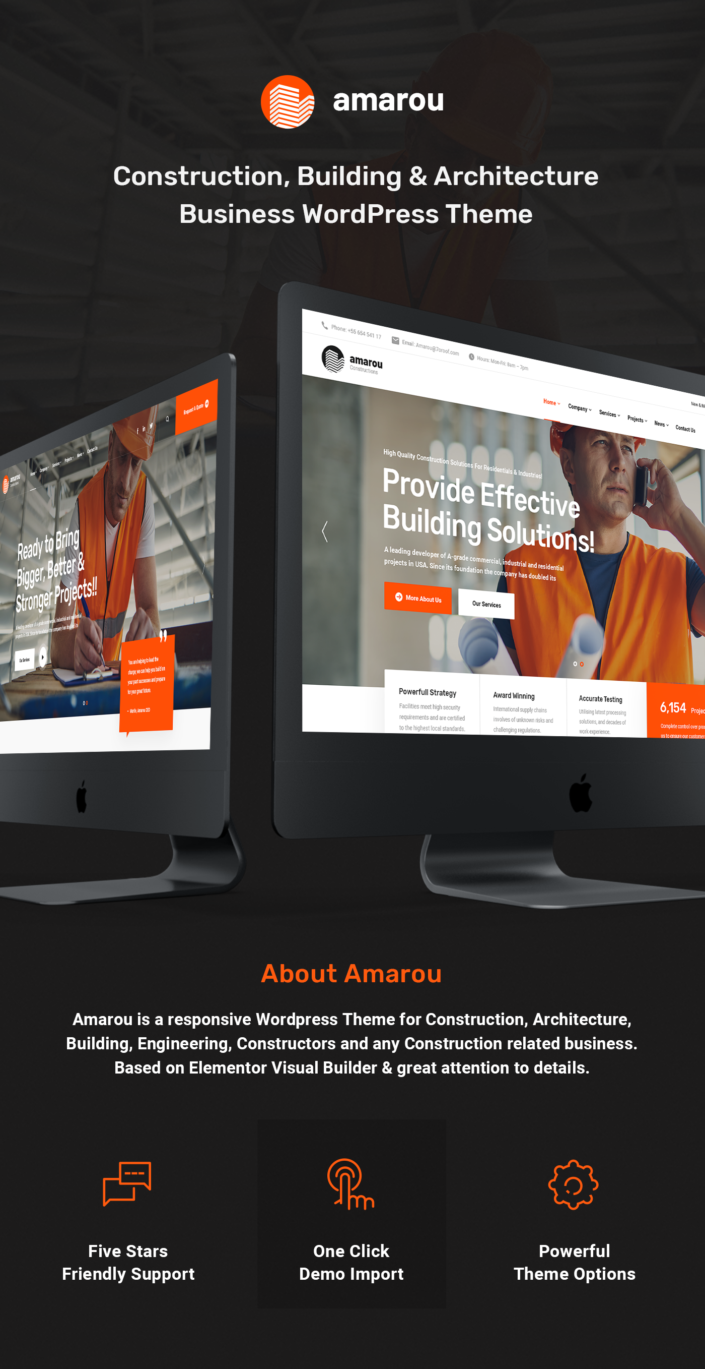 Amarou – WordPress-Theme für Bauwesen und Architektur – 4