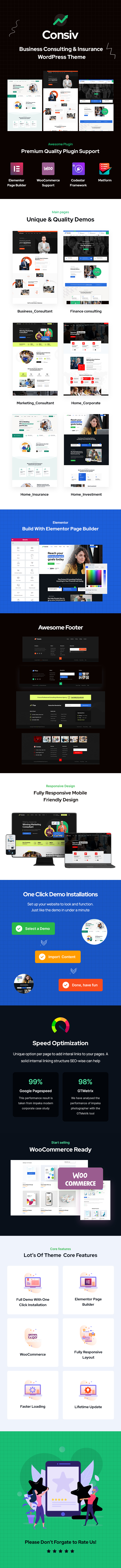 Convis – Beratungsgeschäft Elementor WordPress Theme – 1