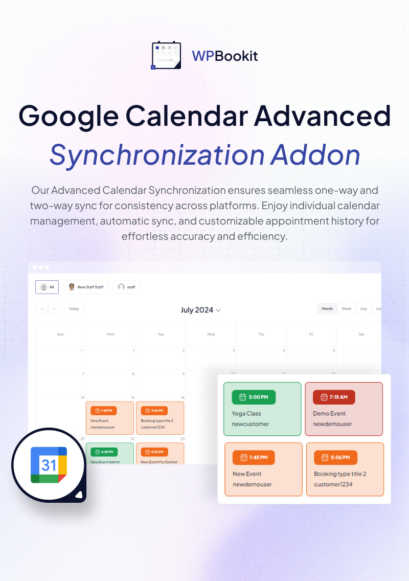 WPBookit – Erweiterte Synchronisierung mit Google Kalender (Add-on) – 6