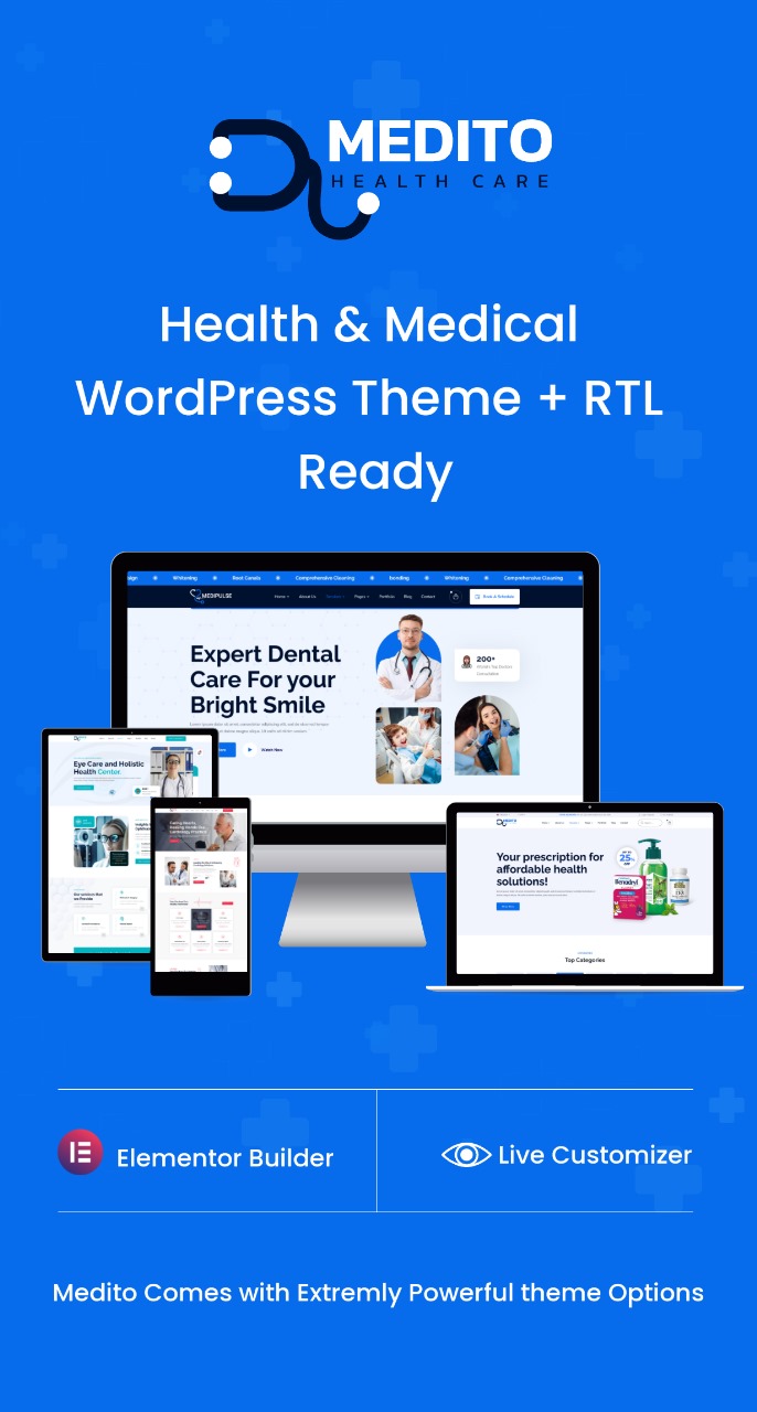 Medito – WordPress-Theme für Gesundheit und Medizin + RTL Ready