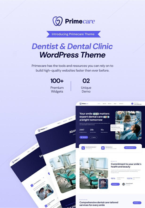 Primecare – Zahnarzt- und Zahnklinik-WordPress-Theme – 4