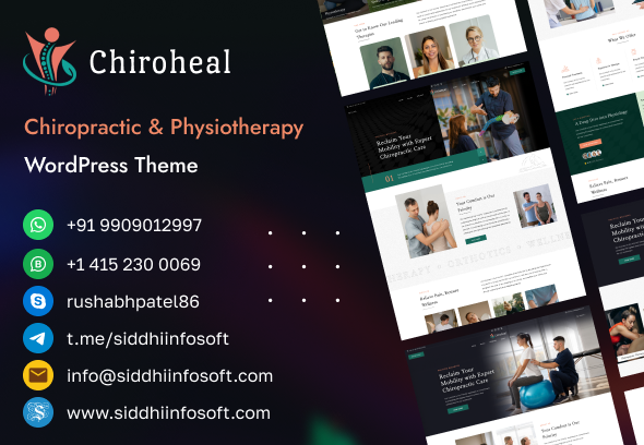 ChiroHeal – Chiropraktiker und Physiotherapie Wellness WordPress Theme – 14