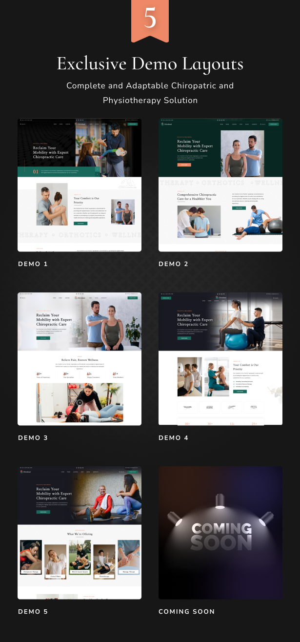 ChiroHeal – Chiropraktiker und Physiotherapie Wellness WordPress Theme – 3