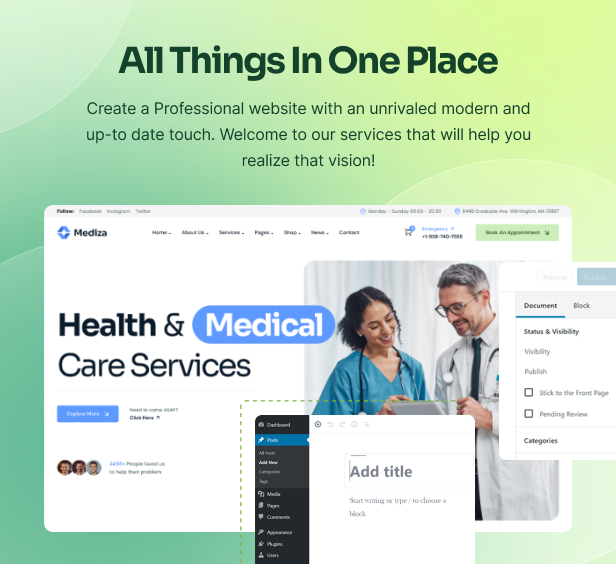 Medak – Doctor Medical & Healthcare Clinic Elementor WordPress Theme – 3