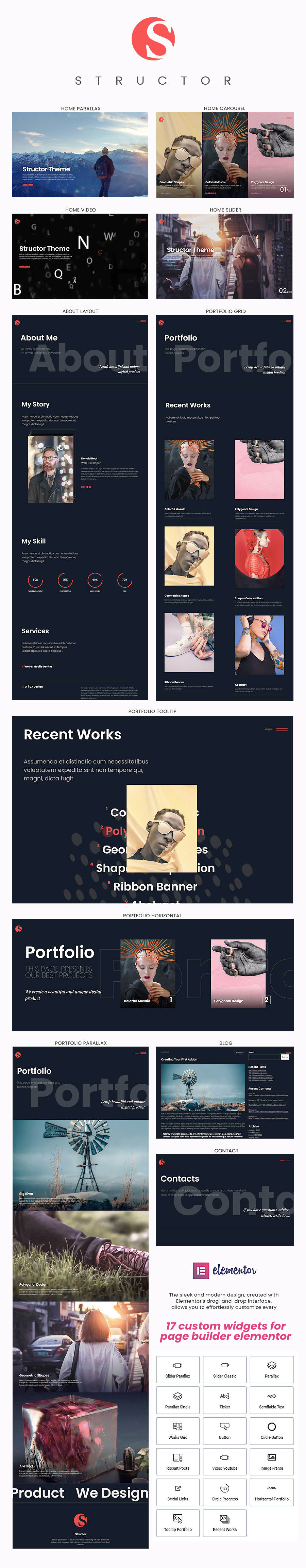 Structor – Kreatives Portfolio-WordPress-Theme – 1