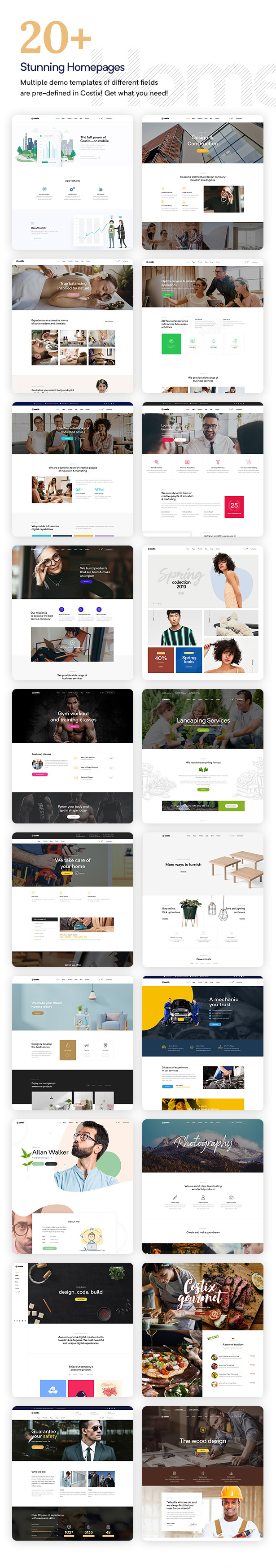 Mehrzweck-WordPress-Theme-Demos