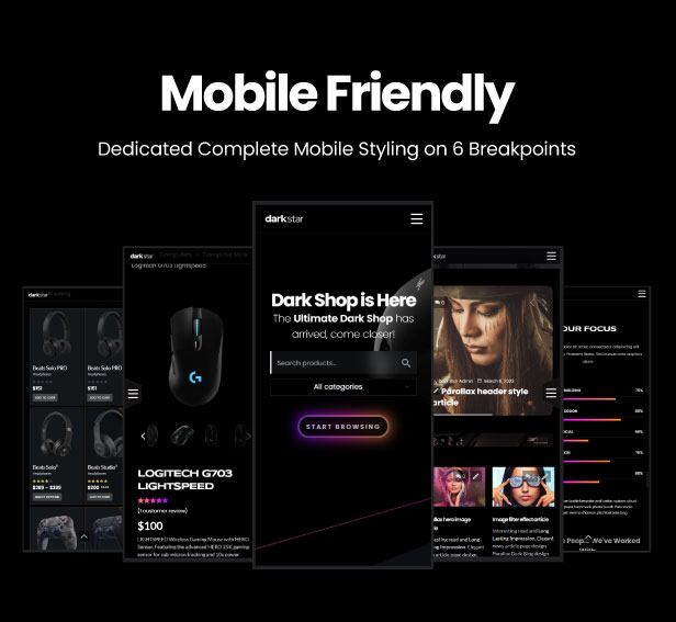 Darkstar - Dark Mehrzweck Woocommerce Elementor WordPress Theme - 10