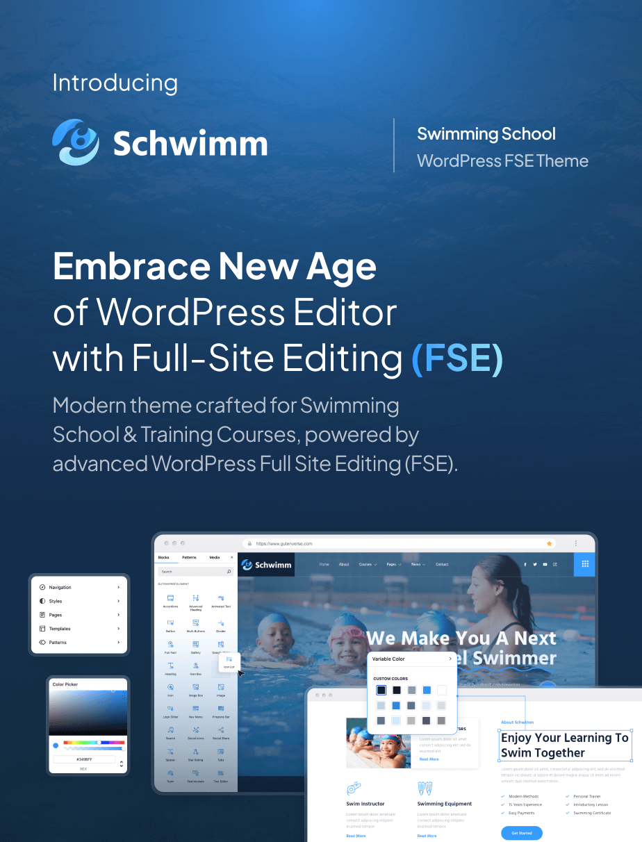 Schwimm - Schwimmschule & Kurs FSE WordPress Thema - 4