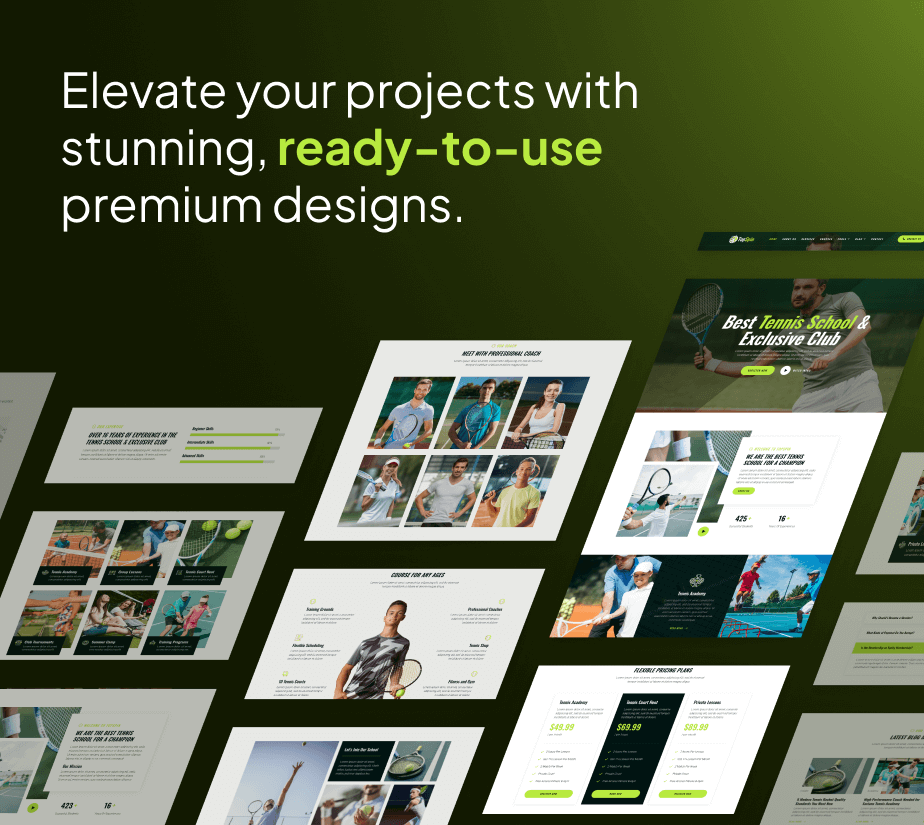 Topspin - Tennis School & Sports Club FSE WordPress Thema - 6