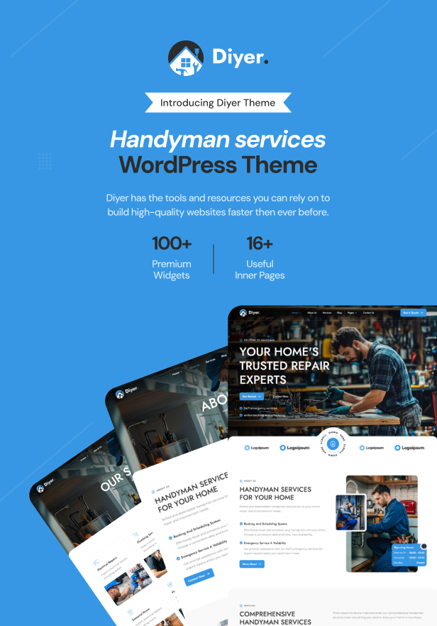 Diyer - Handwerker und Reparaturservice WordPress -Thema - 3