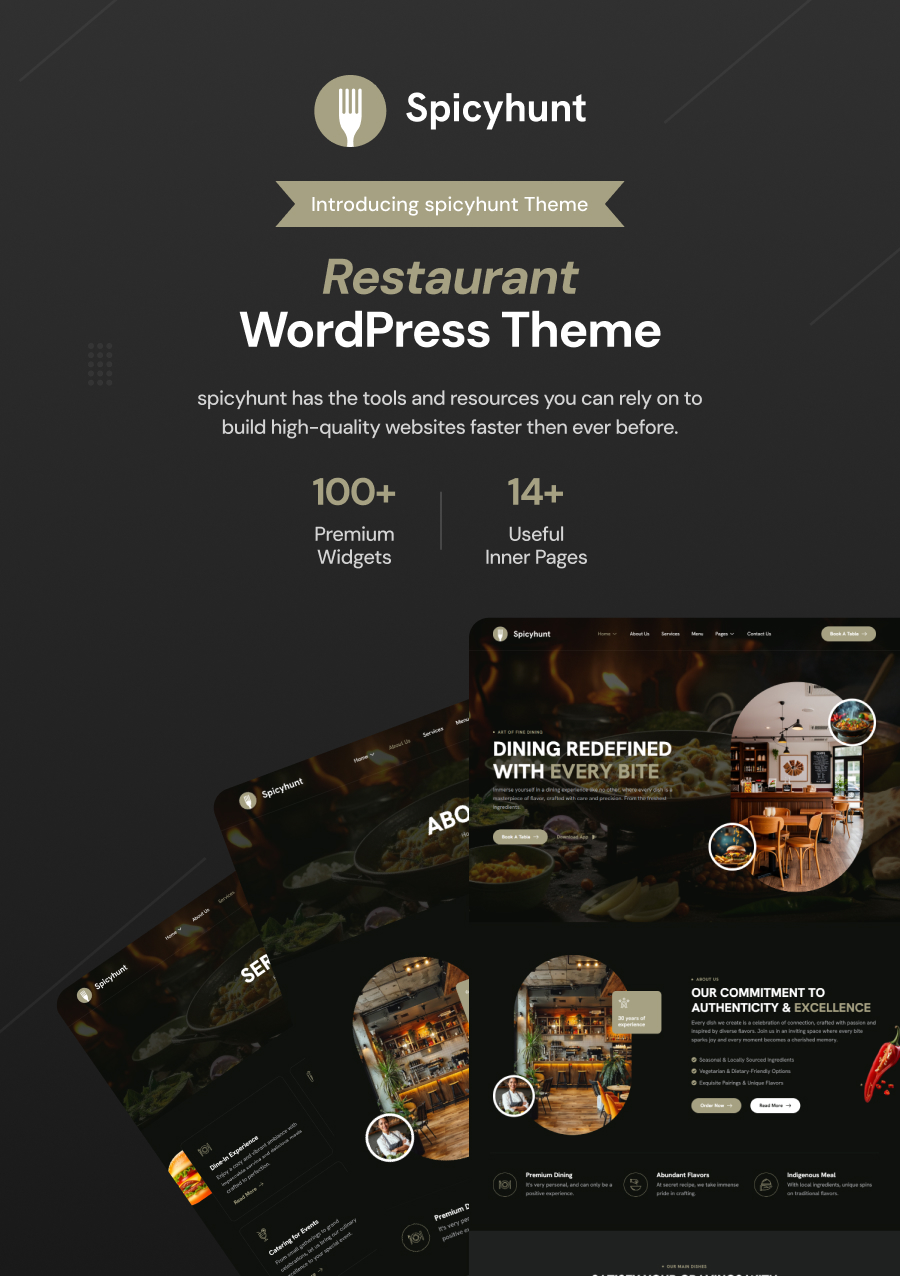 SpicyHunt - Restaurant WordPress Theme - 3