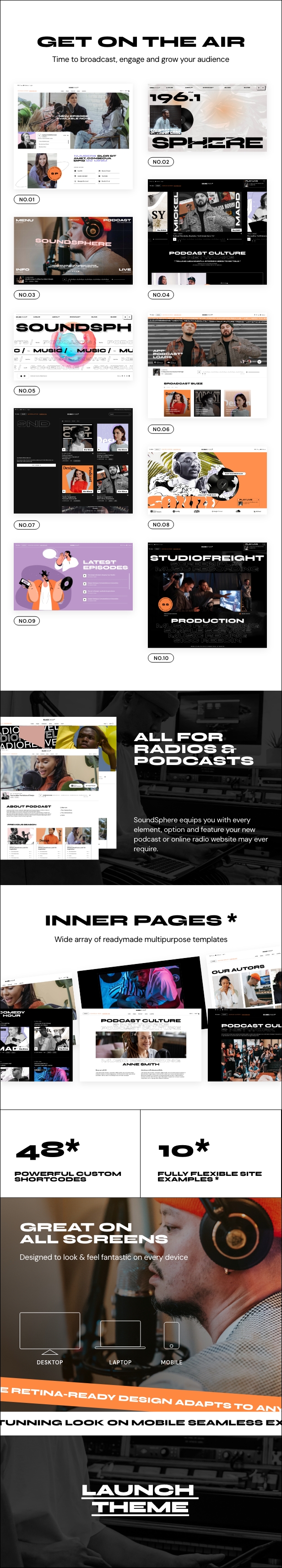 SoundsPhere - Podcast & Radio WordPress Theme - 1