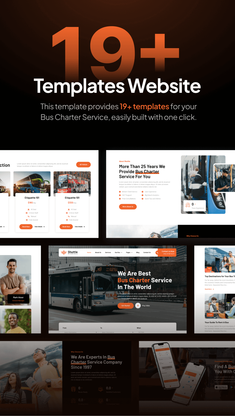 Shuttle - Bus Charter Service FSE WordPress Thema - 4